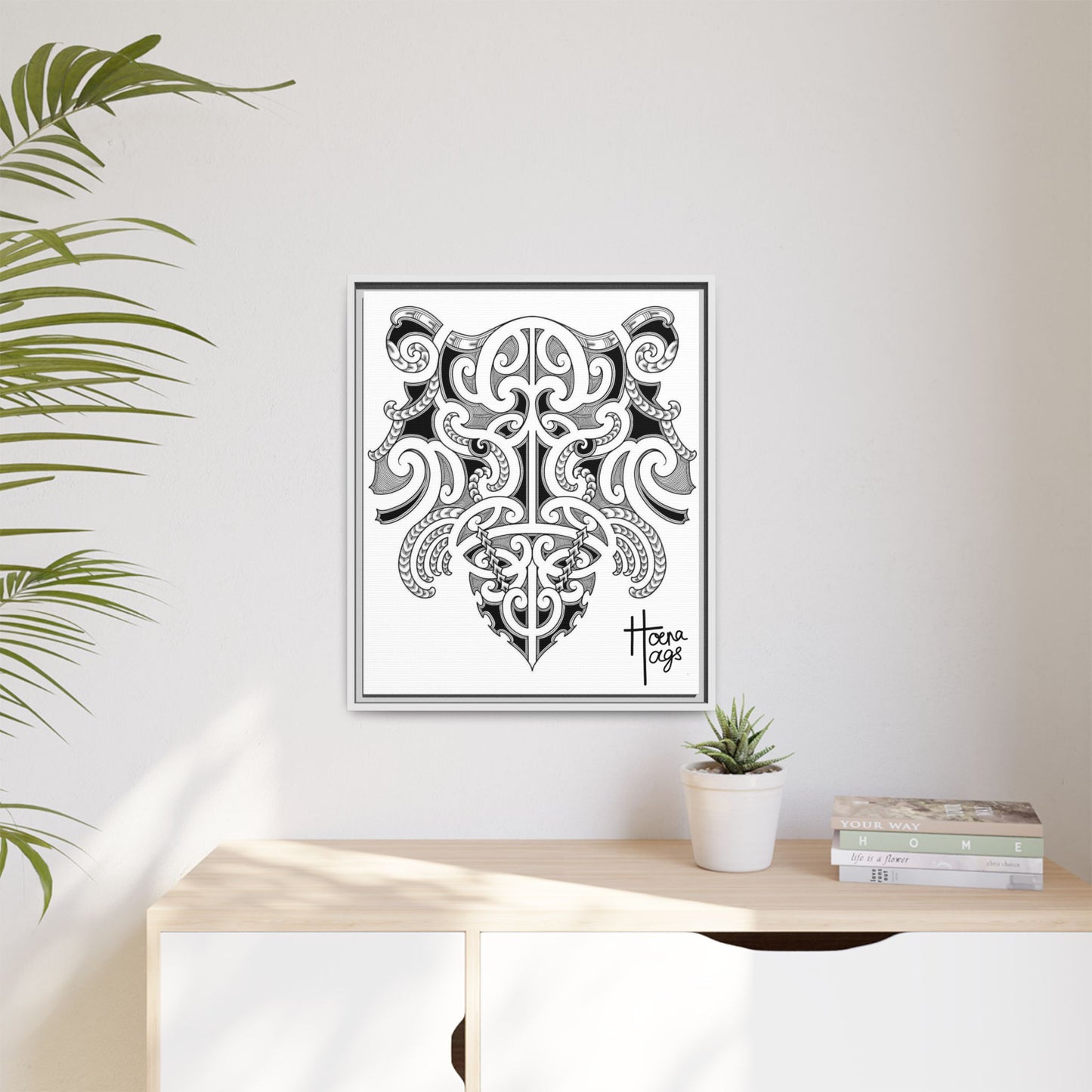 Framed Kirituhi Tiger Matte Canvas Print