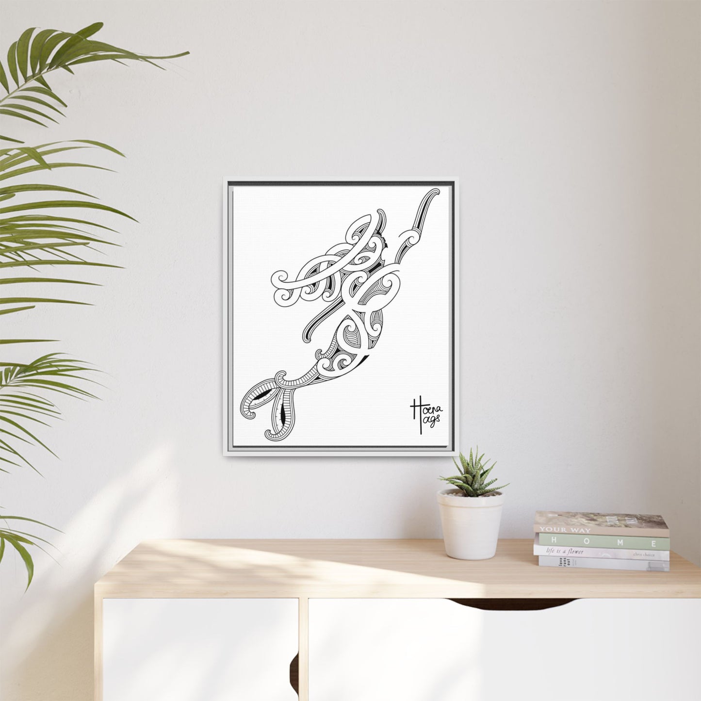 Framed Kirituhi Mermaid Matte Canvas Print