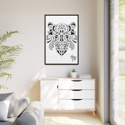 Framed Kirituhi Tiger Matte Canvas Print