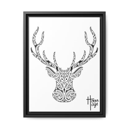 FRAMED KIRITUHI STAG/DEER MATTE CANVAS PRINT