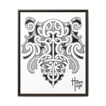 Framed Kirituhi Tiger Matte Canvas Print