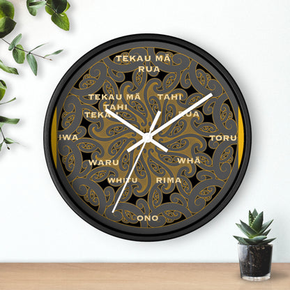 Māori Kirituhi Wall Clock