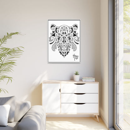 Framed Kirituhi Tiger Matte Canvas Print