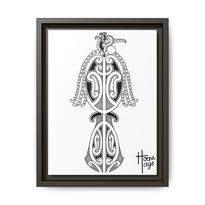 Framed Kirituhi Tui Matte Canvas Print