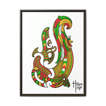 Framed Rusta Hei Matua Matte Canvas Print