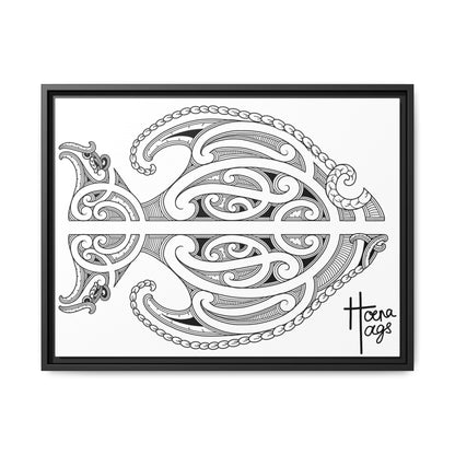 Framed Fish Kirituhi Matte Canvas Print