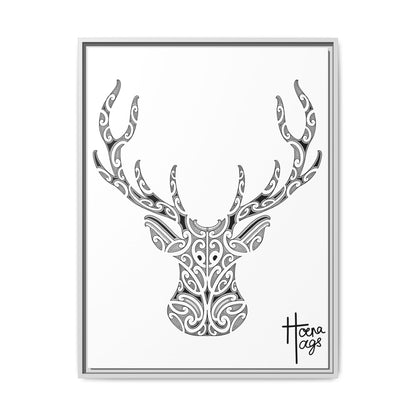 FRAMED KIRITUHI STAG/DEER MATTE CANVAS PRINT