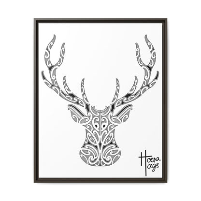 FRAMED KIRITUHI STAG/DEER MATTE CANVAS PRINT