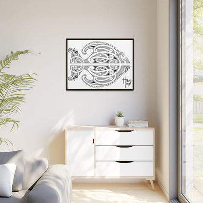 Framed Fish Kirituhi Matte Canvas Print