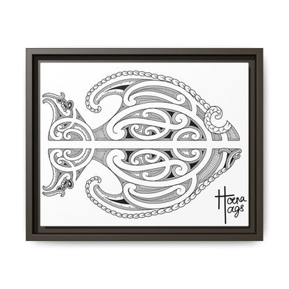 Framed Fish Kirituhi Matte Canvas Print