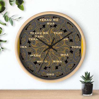 Māori Kirituhi Wall Clock