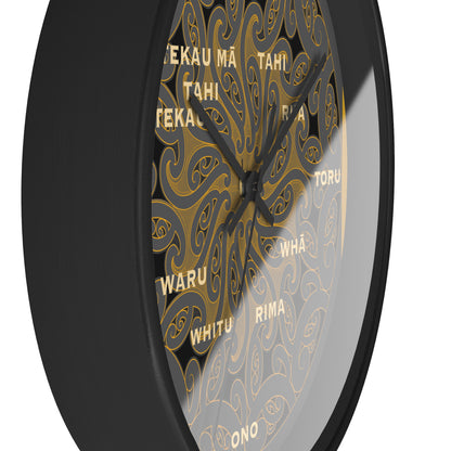 Māori Kirituhi Wall Clock