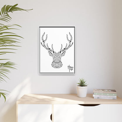FRAMED KIRITUHI STAG/DEER MATTE CANVAS PRINT