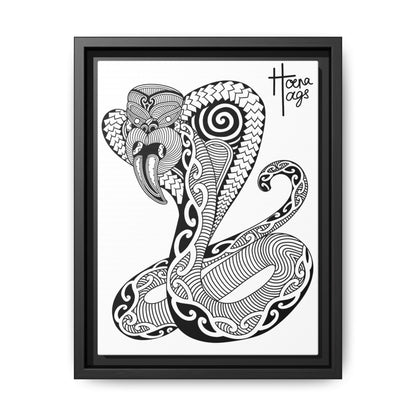 Framed Cobra Kirituhi Matte Canvas Print