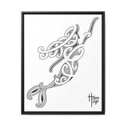 Framed Kirituhi Mermaid Matte Canvas Print