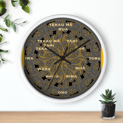 Māori Kirituhi Wall Clock