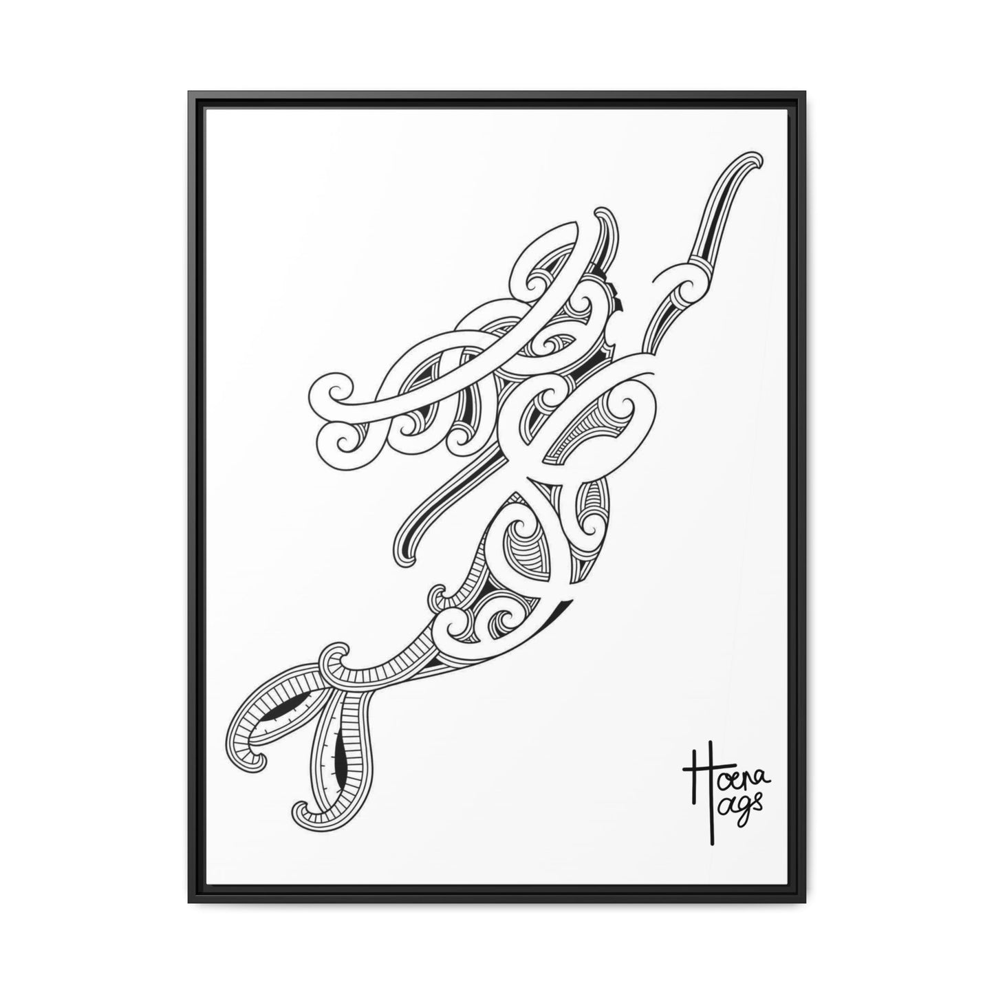 Framed Kirituhi Mermaid Matte Canvas Print