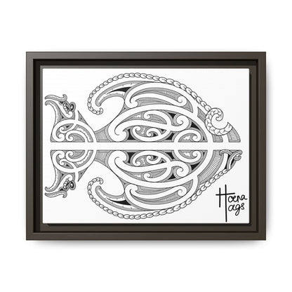 Framed Fish Kirituhi Matte Canvas Print