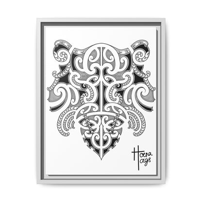 Framed Kirituhi Tiger Matte Canvas Print