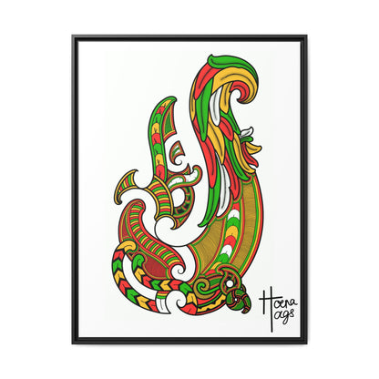 Framed Rusta Hei Matua Matte Canvas Print