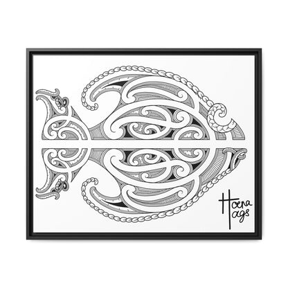 Framed Fish Kirituhi Matte Canvas Print