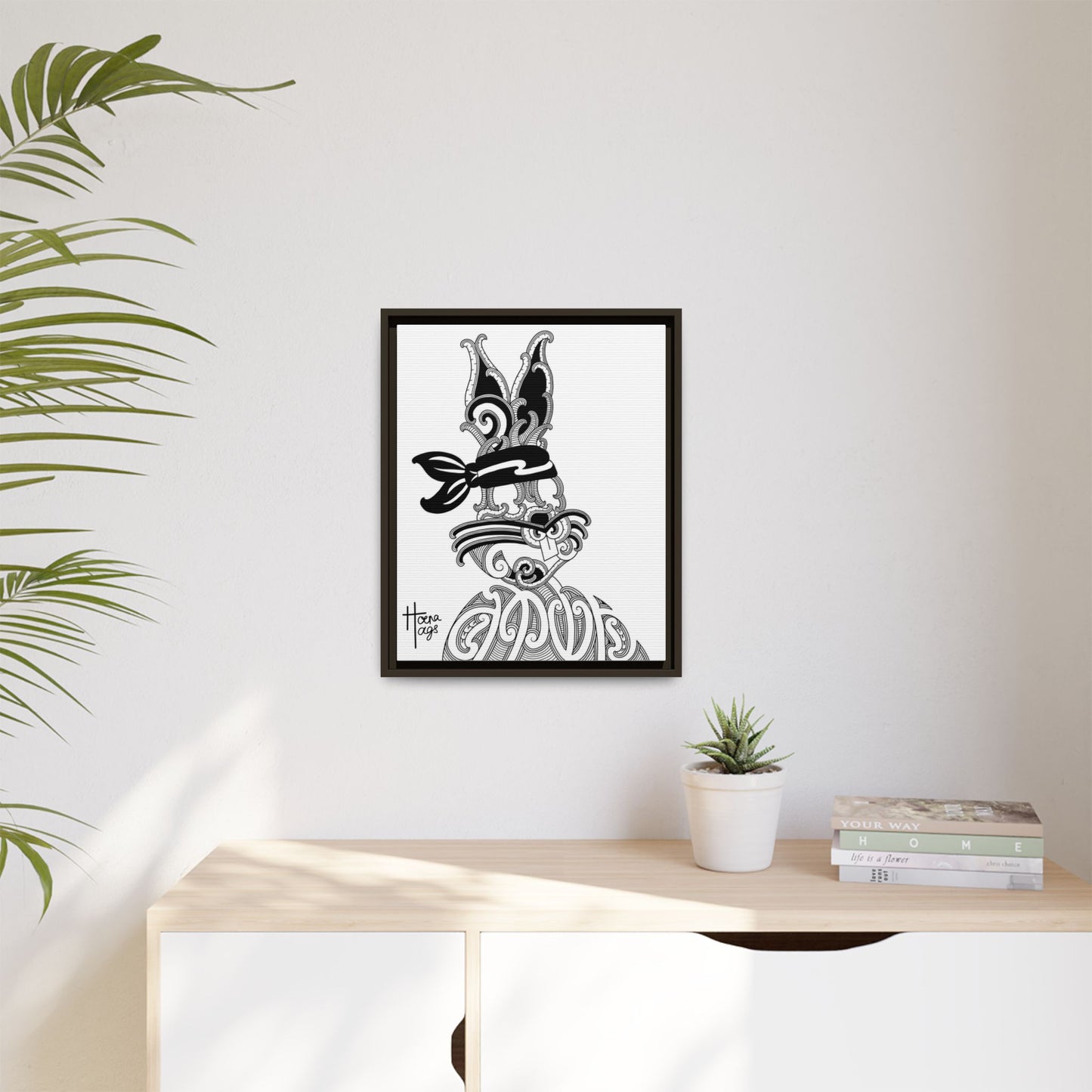FRAMED KIRITUHI BUGS BUNNY MATTE CANVAS PRINT