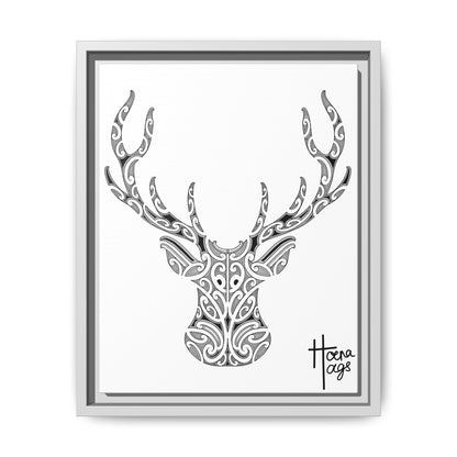 FRAMED KIRITUHI STAG/DEER MATTE CANVAS PRINT