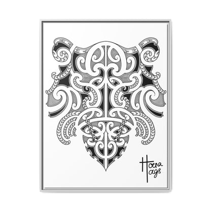 Framed Kirituhi Tiger Matte Canvas Print