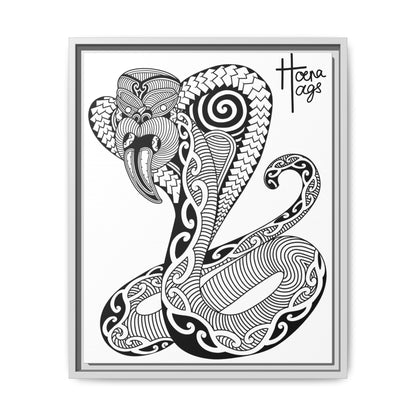 Framed Cobra Kirituhi Matte Canvas Print
