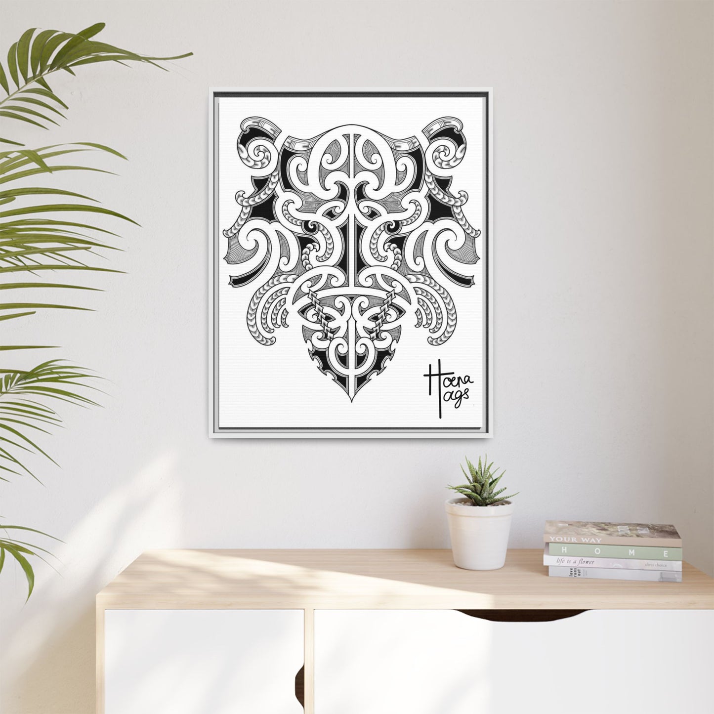 Framed Kirituhi Tiger Matte Canvas Print