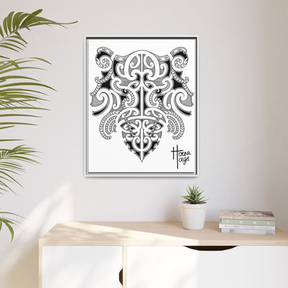 Framed Kirituhi Tiger Matte Canvas Print