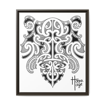 Framed Kirituhi Tiger Matte Canvas Print