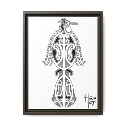 Framed Kirituhi Tui Matte Canvas Print