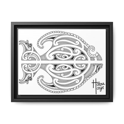Framed Fish Kirituhi Matte Canvas Print