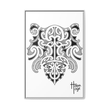 Framed Kirituhi Tiger Matte Canvas Print