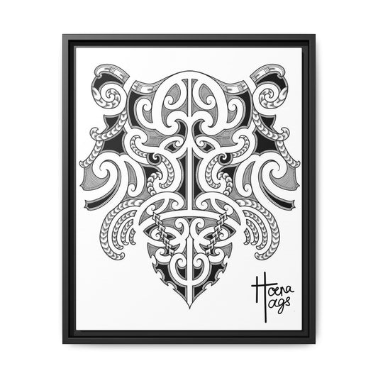 Framed Kirituhi Tiger Matte Canvas Print