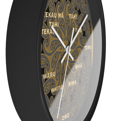 Māori Kirituhi Wall Clock