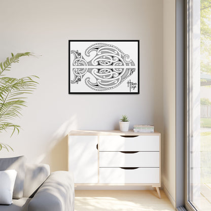 Framed Fish Kirituhi Matte Canvas Print