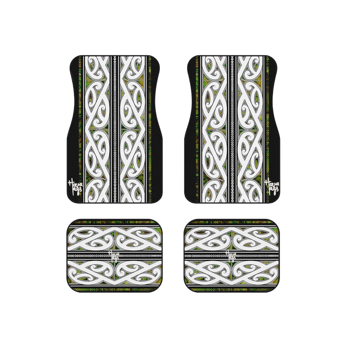 Rusta kowhaiwhai Car Mats (Set of 4)
