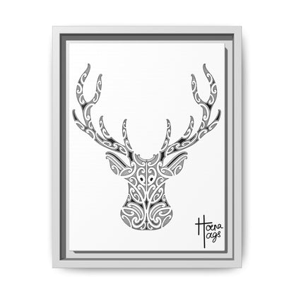 FRAMED KIRITUHI STAG/DEER MATTE CANVAS PRINT