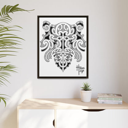 Framed Kirituhi Tiger Matte Canvas Print