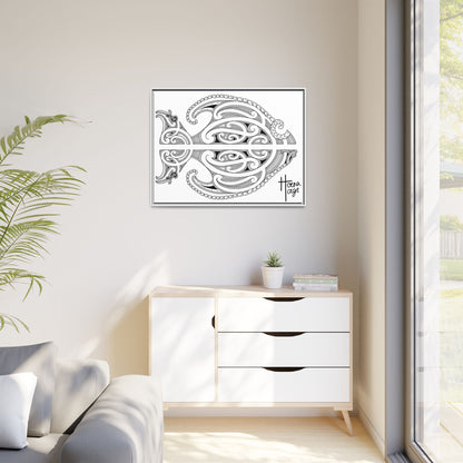 Framed Fish Kirituhi Matte Canvas Print