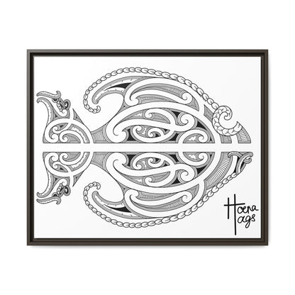 Framed Fish Kirituhi Matte Canvas Print