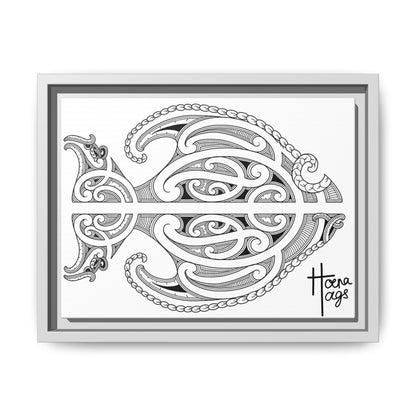Framed Fish Kirituhi Matte Canvas Print