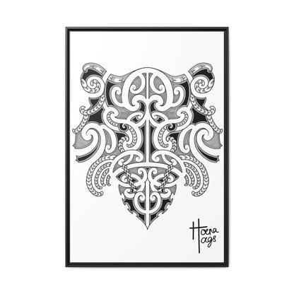 Framed Kirituhi Tiger Matte Canvas Print