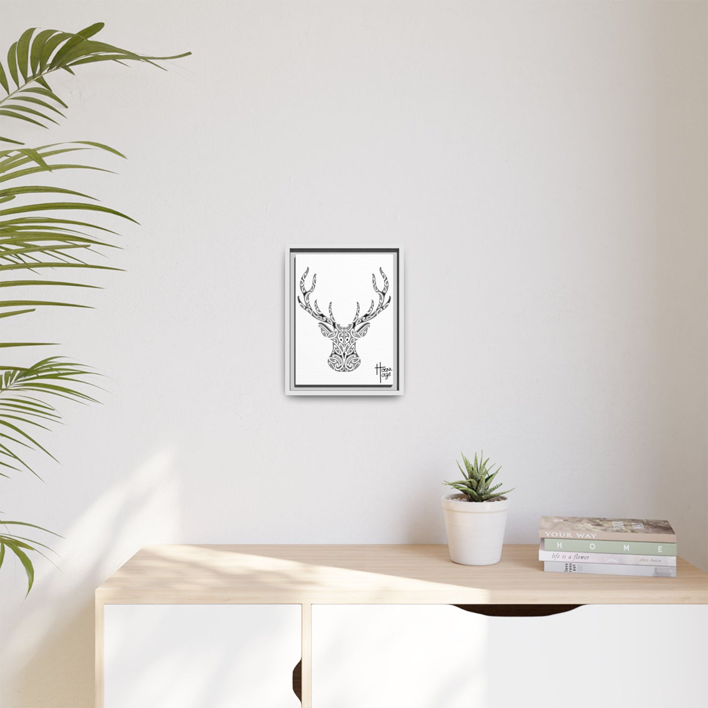 FRAMED KIRITUHI STAG/DEER MATTE CANVAS PRINT