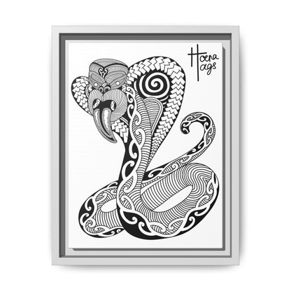 Framed Cobra Kirituhi Matte Canvas Print