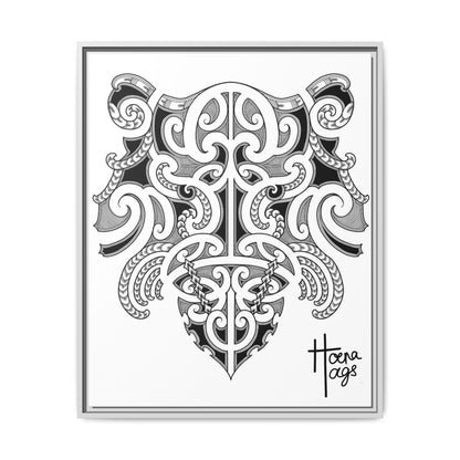 Framed Kirituhi Tiger Matte Canvas Print