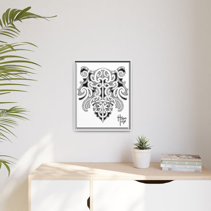 Framed Kirituhi Tiger Matte Canvas Print