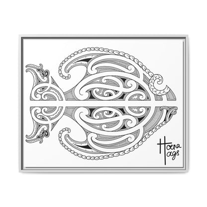 Framed Fish Kirituhi Matte Canvas Print